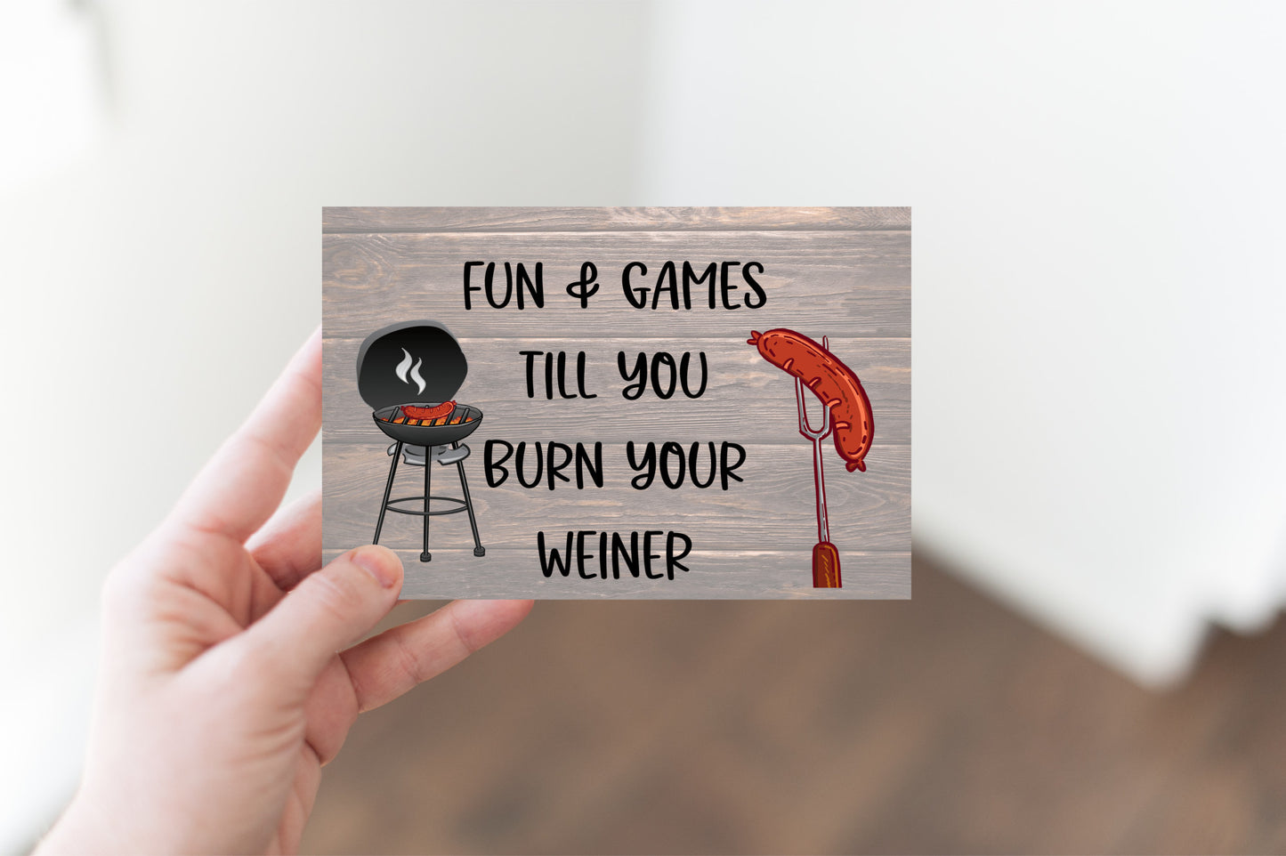 Burn Your Weiner small canvas