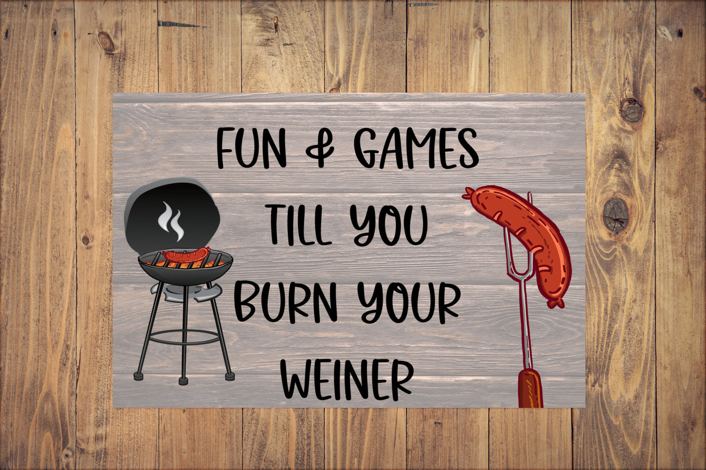 Burn Your Weiner small canvas