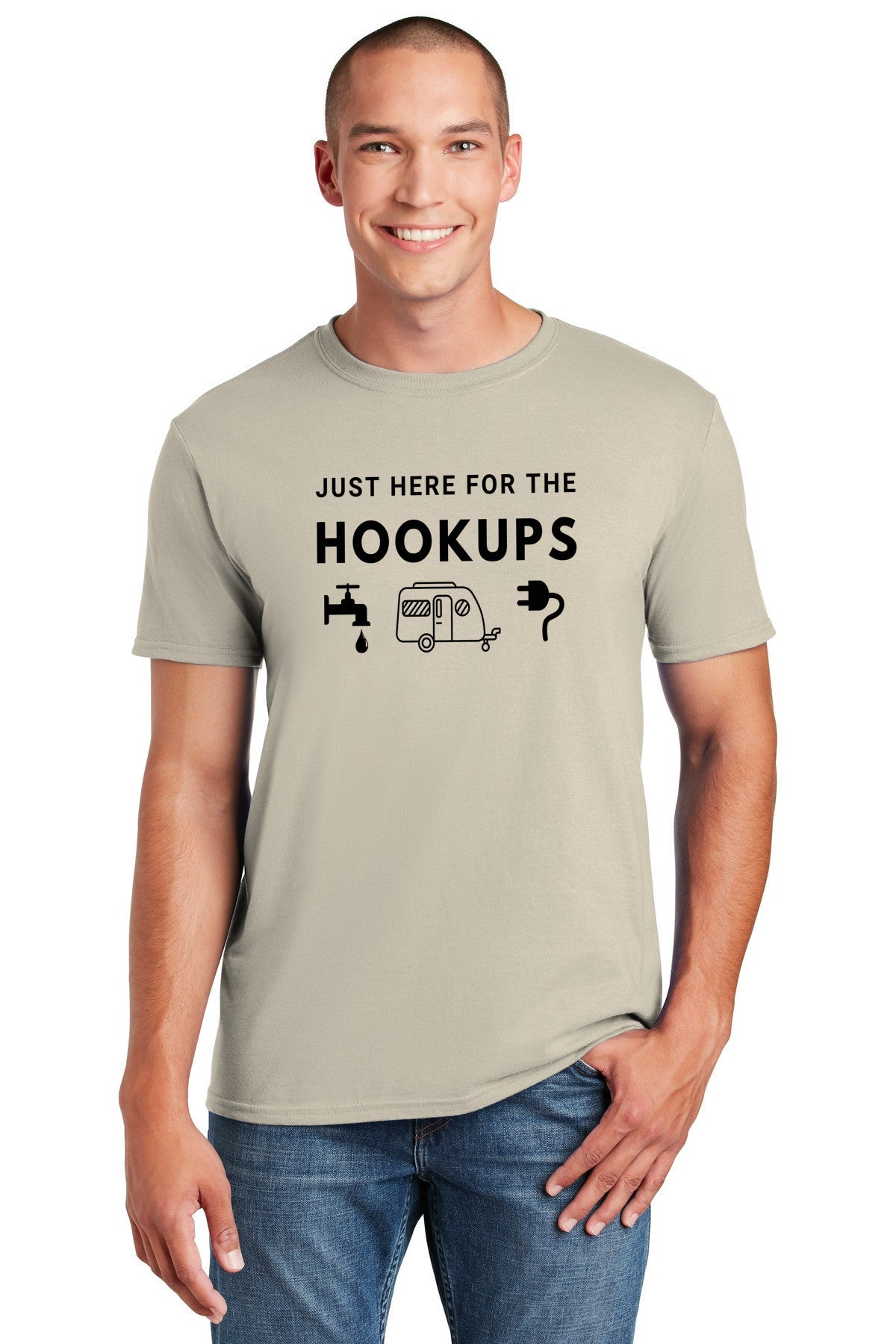 T-Shirt- Just here for the hookups