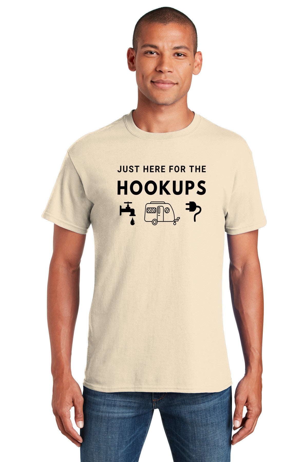 T-Shirt- Just here for the hookups