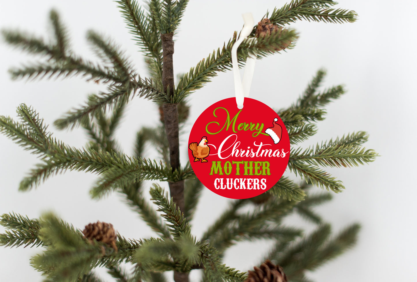 Merry Christmas Mother Cluckers Ornament