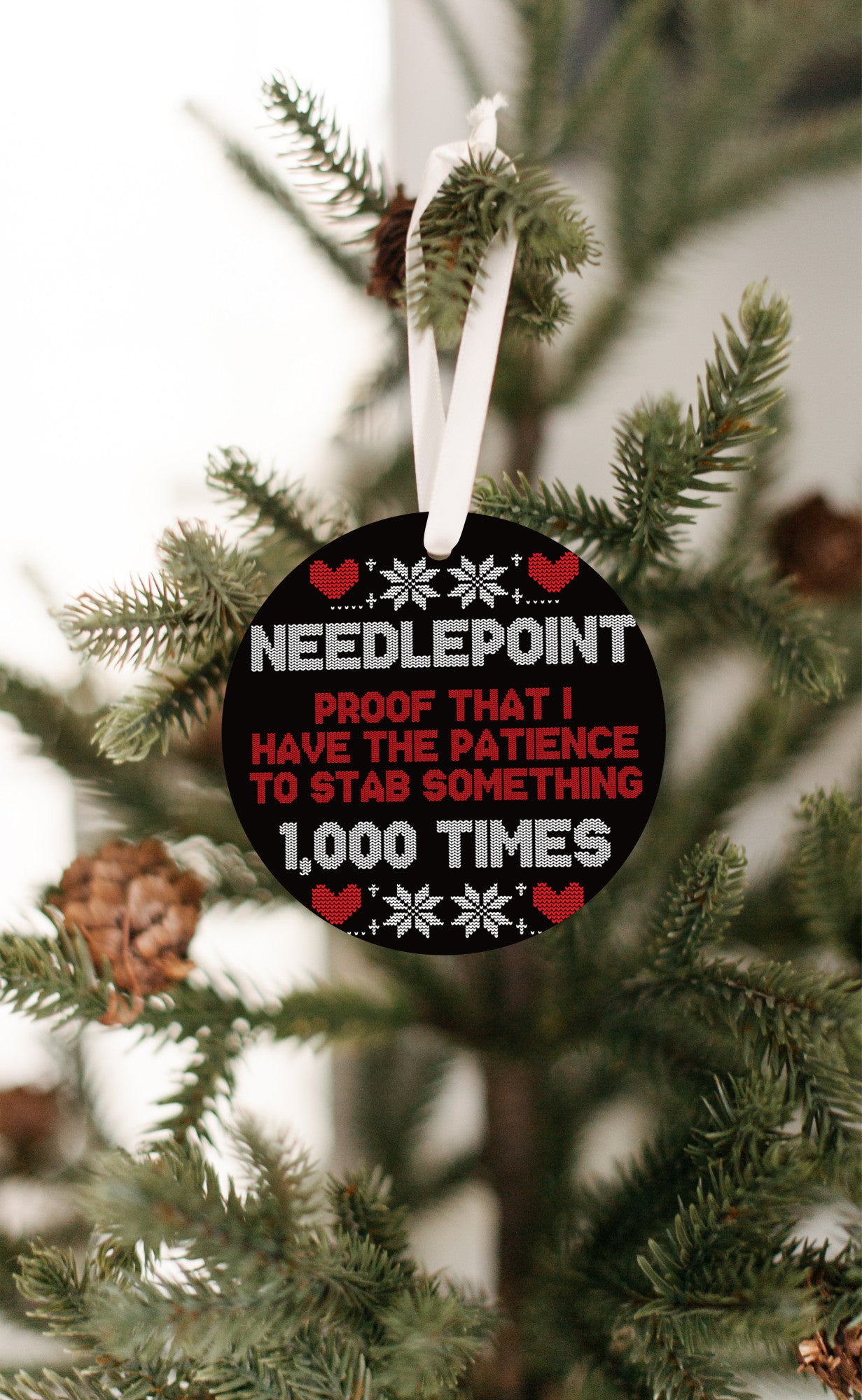 Funny Needlepoint Ornament