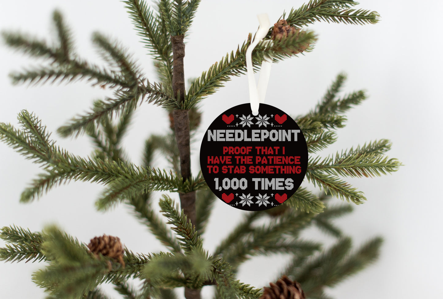 Funny Needlepoint Ornament